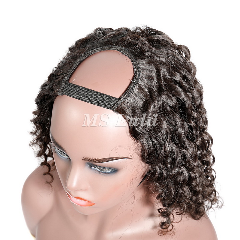 Glueless Deep Wave U Part Wigs 100% Human Hair - 图片 8